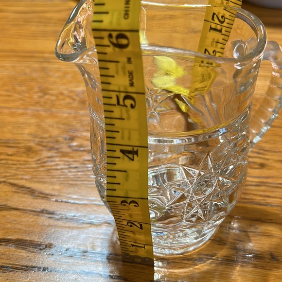 EAPC Anchor Hocking Star of David small pitcher. Excellent vintage condition. - Picture 3 of 7